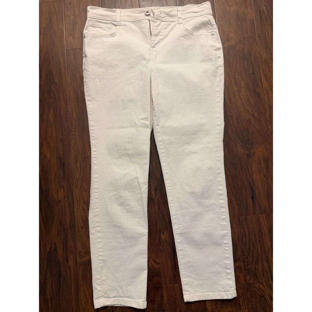 Style & Co White Straight Leg Petite Jeans (Size 10P)